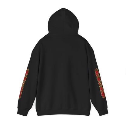 Heart & Roses Hoodie — 'Fife 1938 Lovers' Vintage Tattoo Style Pullover