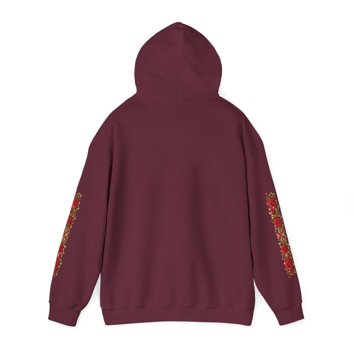 Heart & Roses Hoodie — 'Fife 1938 Lovers' Vintage Tattoo Style Pullover