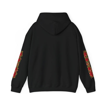 Heart & Roses Hoodie — 'Fife 1938 Lovers' Vintage Tattoo Style Pullover