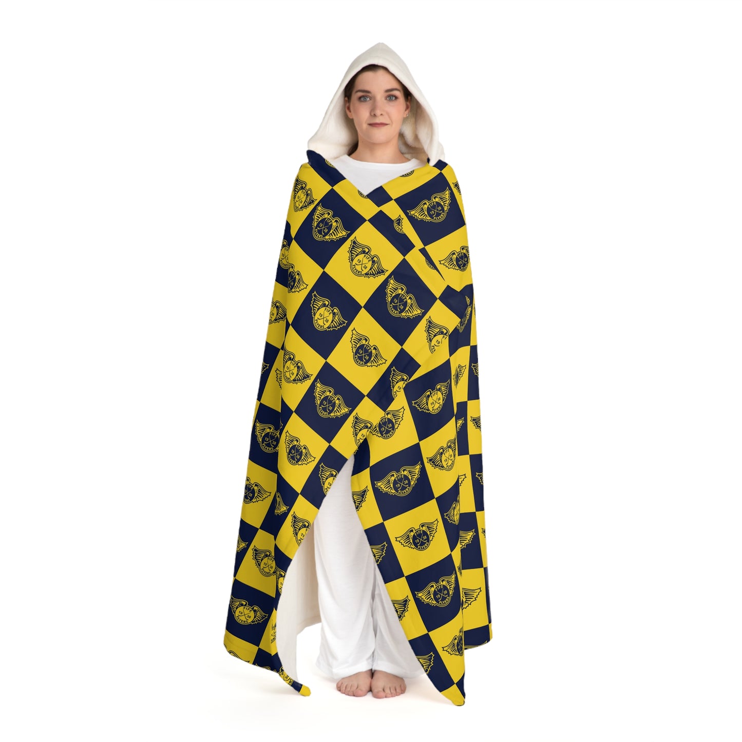 🩵 Flyers Kingdom Sherpa Fleece Hooded Blanket