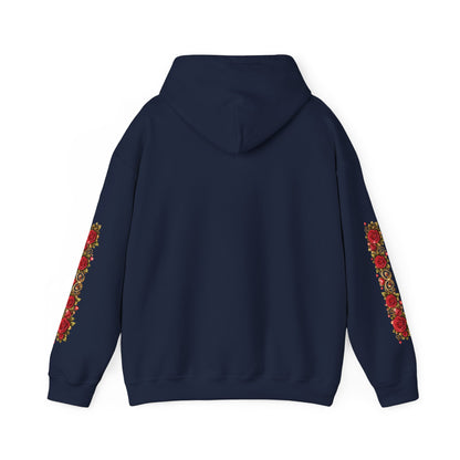 Heart & Roses Hoodie — 'Fife 1938 Lovers' Vintage Tattoo Style Pullover