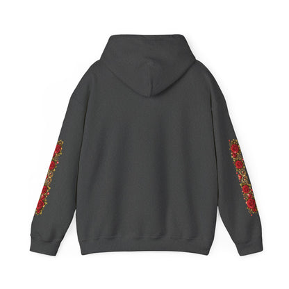 Heart & Roses Hoodie — 'Fife 1938 Lovers' Vintage Tattoo Style Pullover