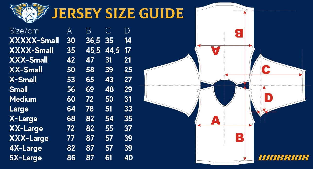 ⚪ The Winter Campaign – Fife Flyers Replica Away Jersey (White) Reduced Prices!! Now £40 (RRP £50) and £45 (RRP £60) !!