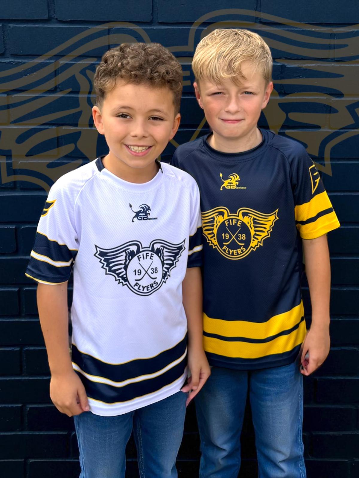 GB Sportswear x Fife Flyers – JONNAS EMMERDAHL #44 Short Sleeve Jersey T-Shirt